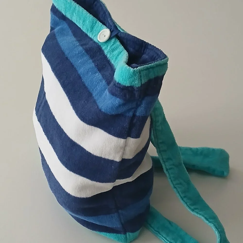 Beach Towel in a Bag 100% Cotton Convertible  